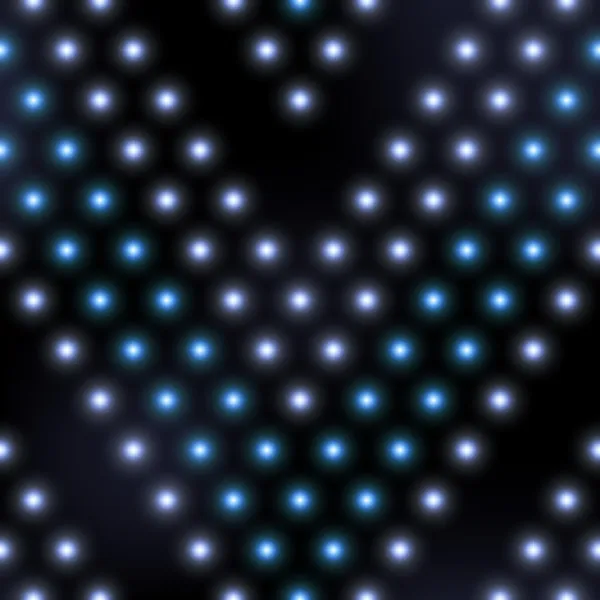 Vector shiny blue and white disco lights seamless pattern Royalty Free Stock Illustrations
