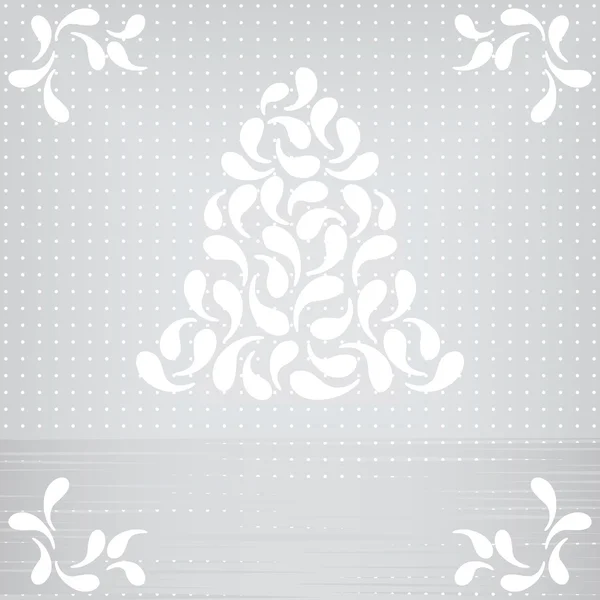 Carte vectorielle avec arbre de Noël abstrait — Image vectorielle