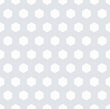 Vector grey-blue hexagons seamless pattern clipart