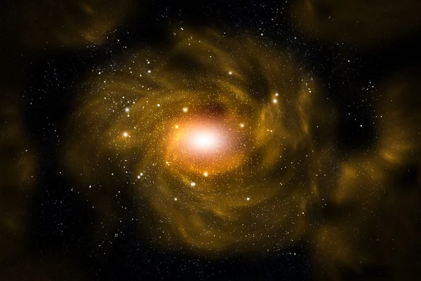 Yellow galaxy — Stock Photo, Image