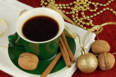 Christmas coffee clipart