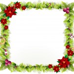 Christmas Holly Border ornamental Stock Photo by ©Irisangel 2088598