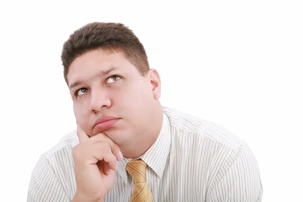 Man thinking about a problem- close up — Stock Photo, Image