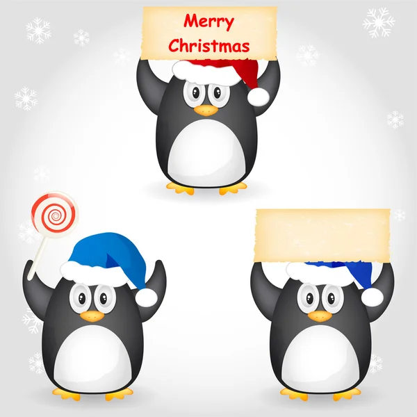 Boże Narodzenie Pingwin — Wektor stockowy