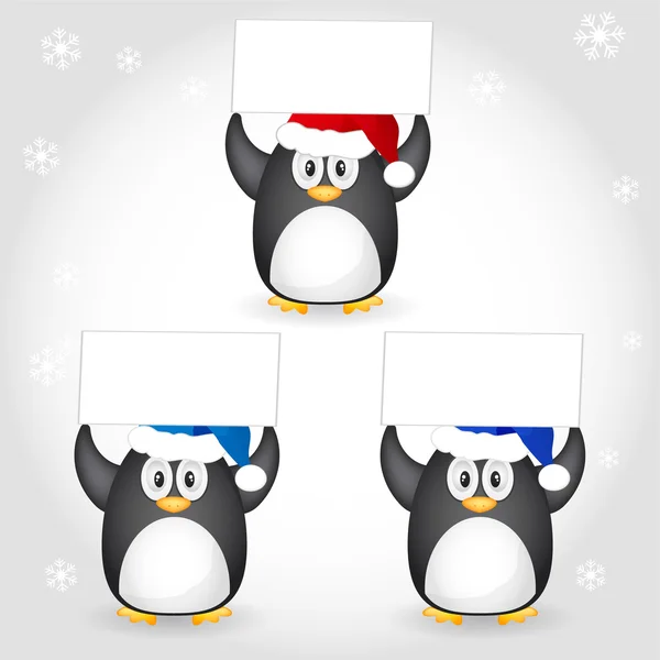 Kerstmis pinguïn — Stockvector