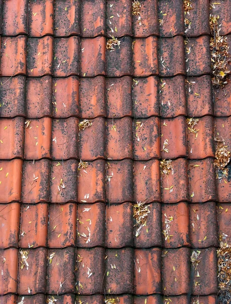 stock image Old red roof tiles