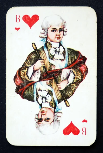 Playing cards gendarme — Stock Photo, Image