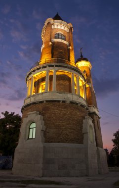 Gardosh tower at dusk clipart