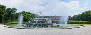 Fountain of King Ludwigs palace Herrenchiemsee clipart