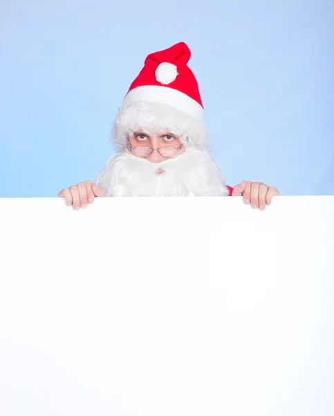 Xmas background: Santa, gifts, kid — Stock Photo, Image