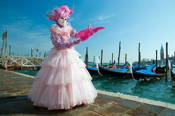 Masque traditionnel de carnaval de Venise — Photo