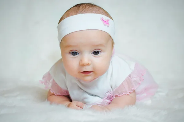 Bambina in rosa . — Foto Stock