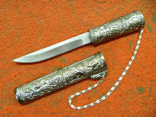Podarochnyy knife and scabbard — Stock Photo, Image