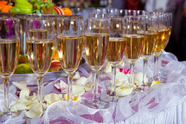 Glasses of champagne — Stock Photo, Image