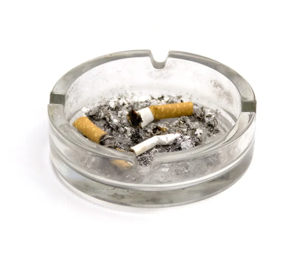 Cigarette on the ashtray Royalty Free Stock Images