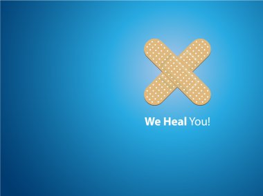 We heal you - background clipart