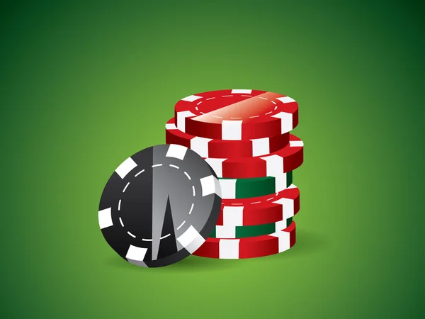 Groene poker achtergrond — Stockvector