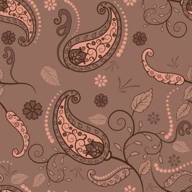 kahverengi paisley