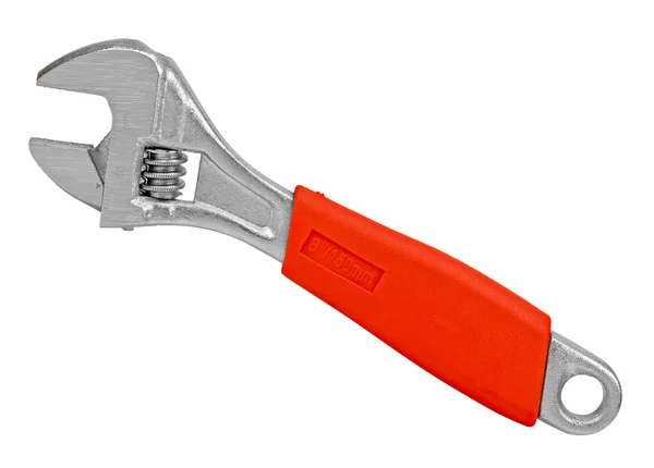 Schraubenschlüssel mit rotem Griff. — Stockfoto