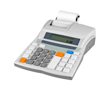 Portable cash register clipart