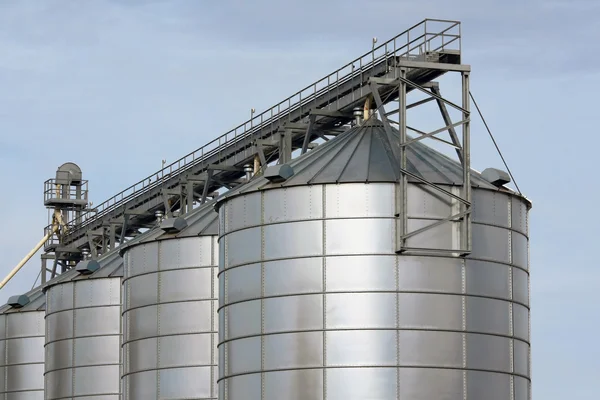 Agricultural storage tanks — Stock Photo, Image
