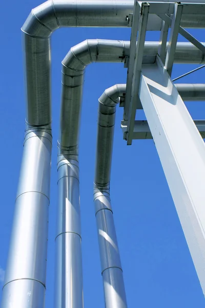 Metallic pipeline — Stock Photo, Image