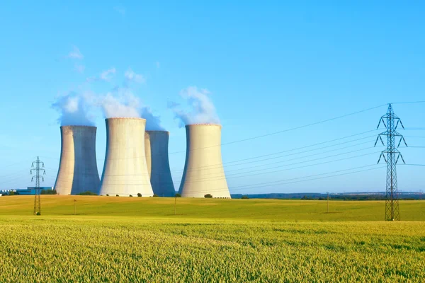 Атомна електростанція Ліцензійні Стокові Зображення