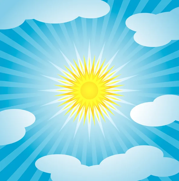 stock vector Sunny sky