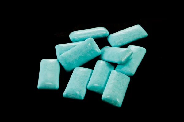 Blue gum on black — Stock Photo, Image