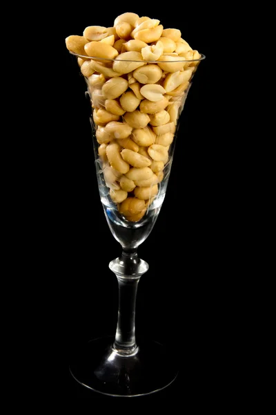 Peanuts in a glass — Stock Photo, Image