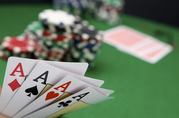 Poker gokken — Stockfoto