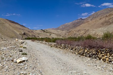 The road in Pamirs clipart