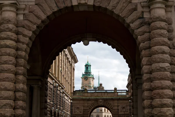 stock image Historical area of Stockholm