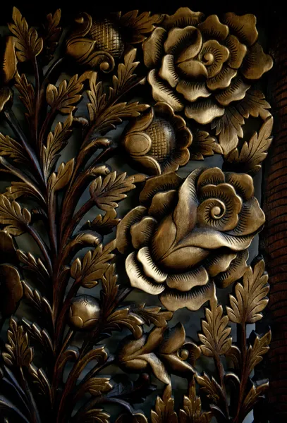 木彫りのパターン — ストック写真
