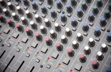 Pro audio mixing board clipart