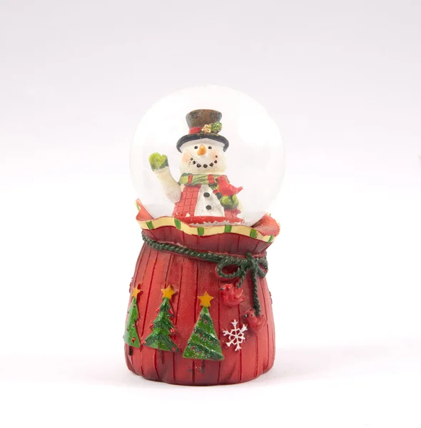 圣诞雪花球透明 — 图库照片