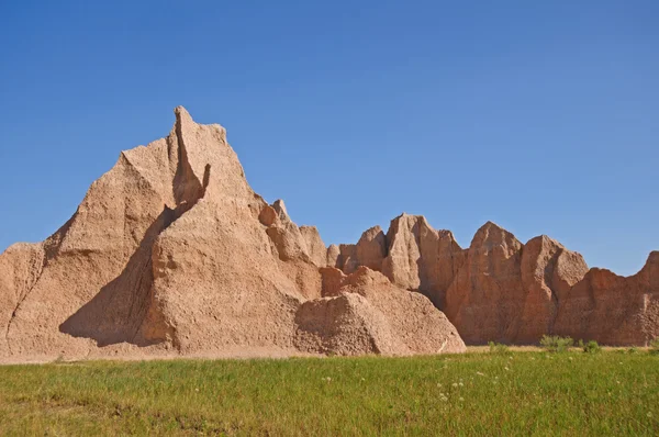 Красные скалы в Пустошах — стоковое фото