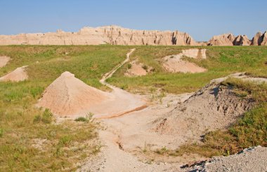 Trail into the Badlands clipart