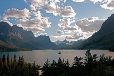 Silhouettes in the Mountains clipart