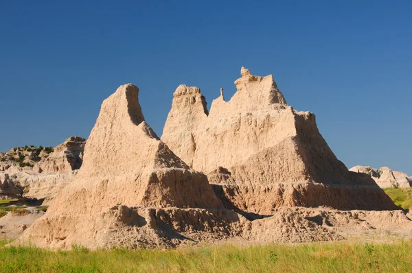 Badlands formacji w letnie upały — Zdjęcie stockowe