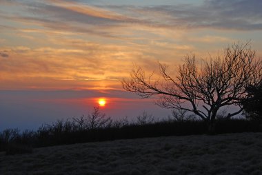 Sunset in the Smokies clipart