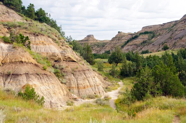 Trail into the Badlands — Stock Photo, Image