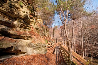 Bluff Trail in the late fall clipart