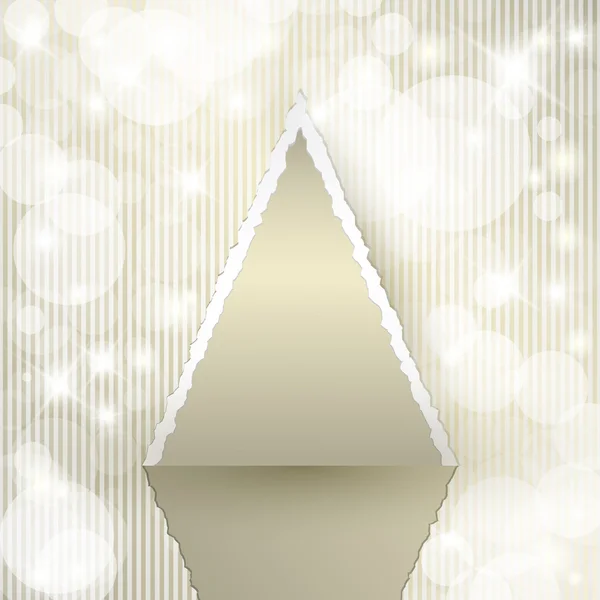 Dreieck-Weihnachtsbaum — Stockvektor