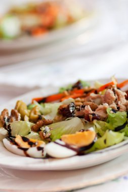 Plate of mixed salad