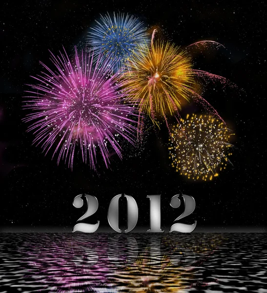 2012 Firework — Stock Photo, Image