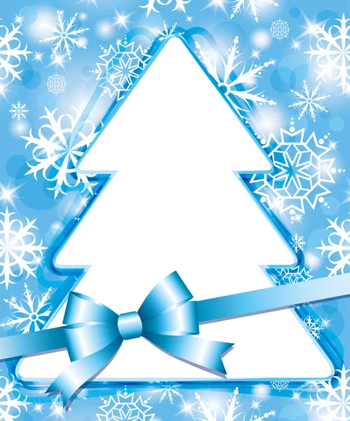 Χριστούγεννα μπλε πλαίσιο — Διανυσματικό Αρχείο