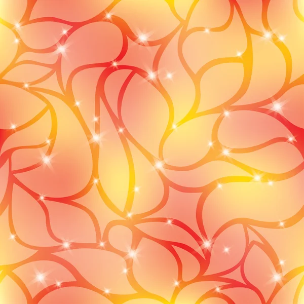 火花とオレンジの抽象的な背景 — ストックベクタ