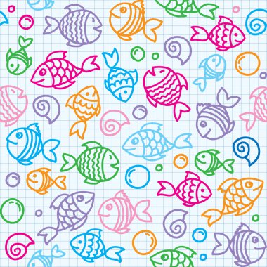 Fish pattern clipart