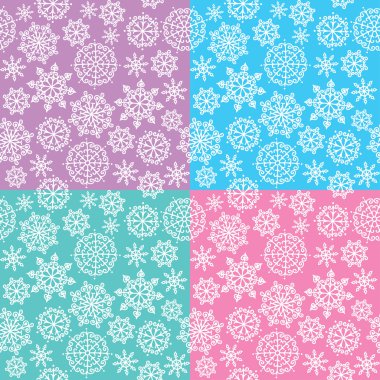 Patterns with snowflakes